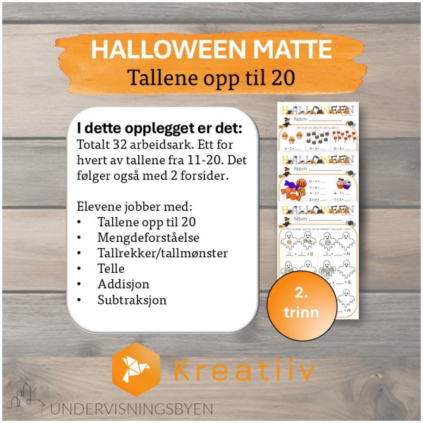 Halloween matte - Tallene opp til 20 - Bilde 3