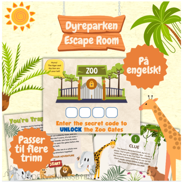 Escape room - Dyrepark- ENGELSK