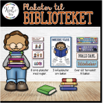 Plakater til biblioteket