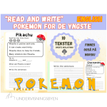 Pokemon reading/writing ENGELSK