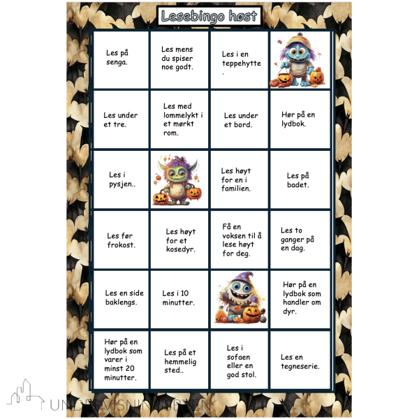 Lesebingo høst