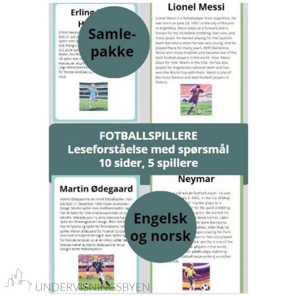 Samlepakke fotballspillere
