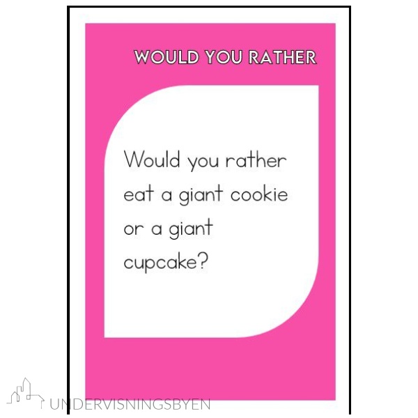 Kortspill - "would you rather" - Bilde 6