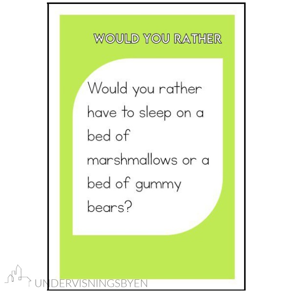 Kortspill - "would you rather" - Bilde 3