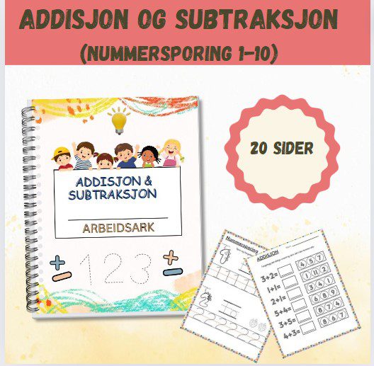 addisjon, tallsporing og subtraksjon for de minste