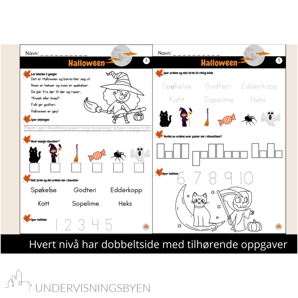 Halloween lesetekst 5 nivåer ++ - Bilde 3