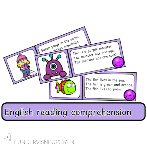 Engelsk leseforståelse - reading cards