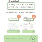 SAMLEPAKKE – Addisjon + subtraksjon med oppstilling u/tierovergang – to-og tre sifre – 240 regnestykker med gåter