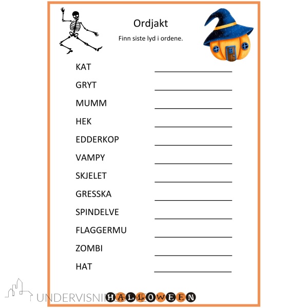 Halloween-gøy. Nivå 1 - Bilde 13