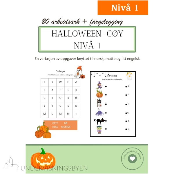 Halloween-gøy. Nivå 1