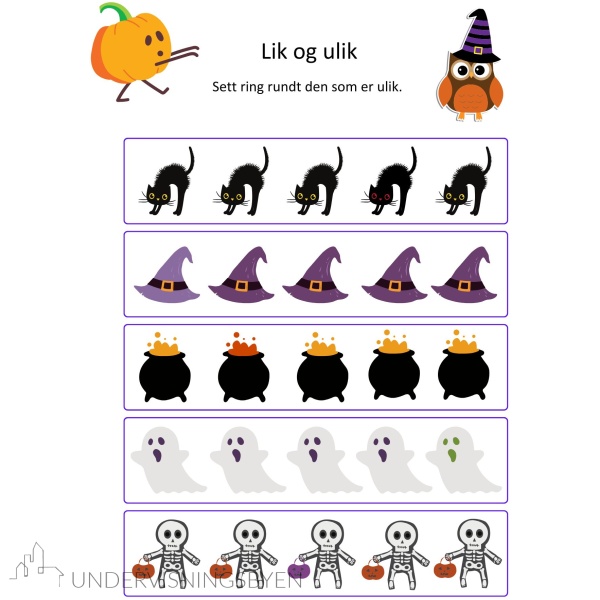 Halloween-gøy. Nivå 1, 2 & 3 - Bilde 27