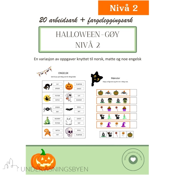 Halloween-gøy. Nivå 1, 2 & 3 - Bilde 16