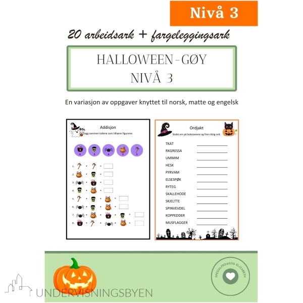 Halloween-gøy. Nivå 3