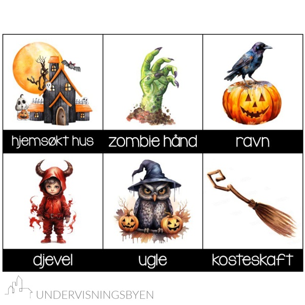 Halloween Flashcards Norsk - Bilde 9