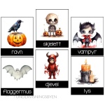 Halloween Flashcards Norsk