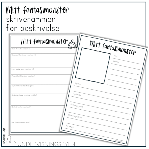 Mitt fantasimonster - Skriverammer BM - Bilde 2