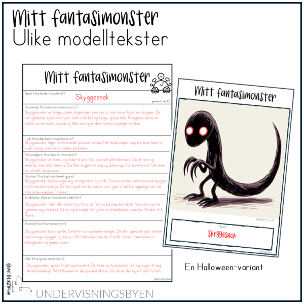 Mitt fantasimonster - Skriverammer BM - Bilde 5