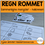 Regn rommet – Sammenligne mengder 1-10 – Halloween-tema