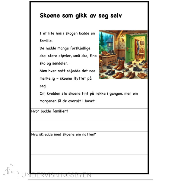 Spøkelseshistorier for 2.-3. (4.).trinn. Lesetekster med spørsmål. - Bilde 2