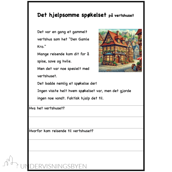 Spøkelseshistorier for 2.-3. (4.).trinn. Lesetekster med spørsmål. - Bilde 4