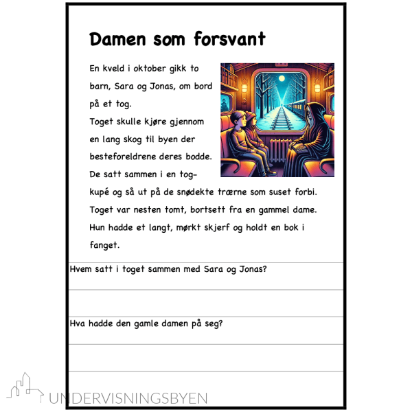 Spøkelseshistorier for 2.-3. (4.).trinn. Lesetekster med spørsmål. - Bilde 7