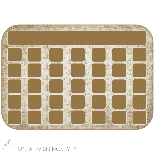 Klasseromsdekor Pirat Kalender - Bilde 5