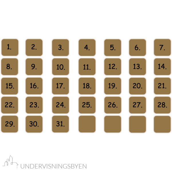 Klasseromsdekor Pirat Kalender - Bilde 6