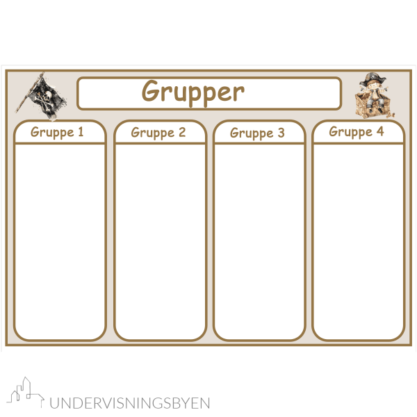 Klasseromsdekor Pirat Plakater - Bilde 4