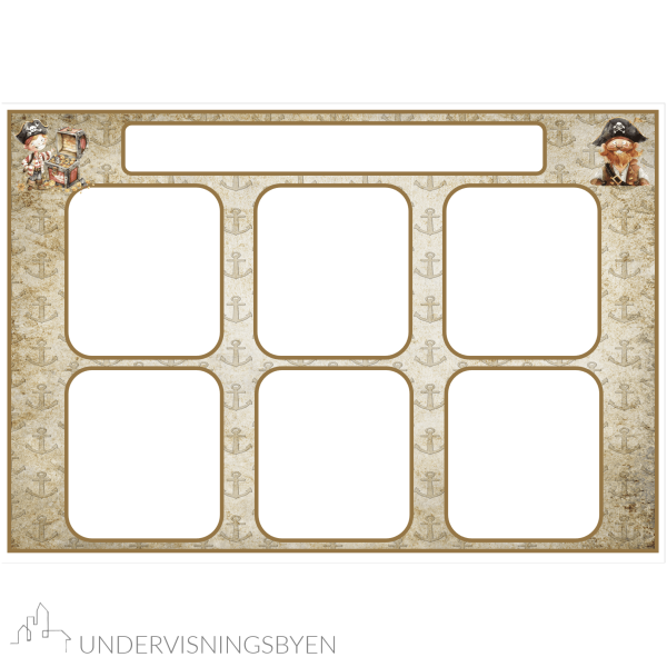 Klasseromsdekor Pirat Plakater - Bilde 3