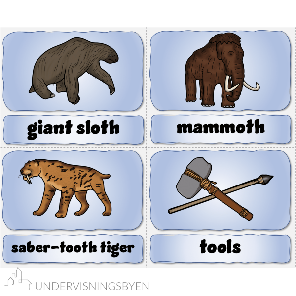 Ice Age - English Flashcards - Bilde 3