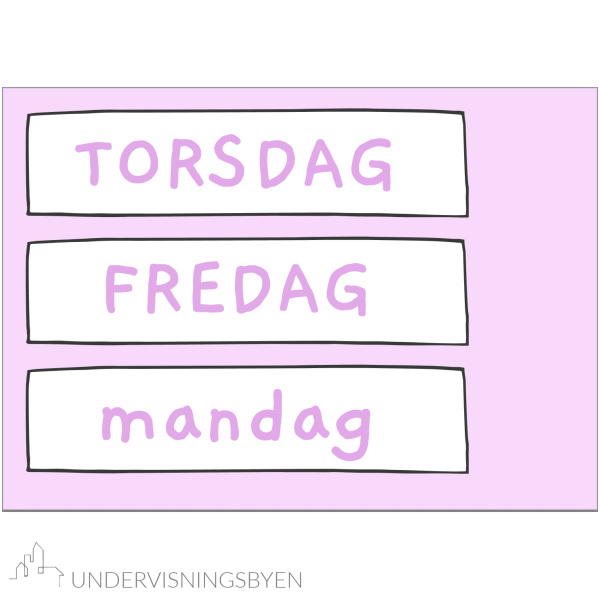 Dagsplan rosa bakgrunn - Bilde 4