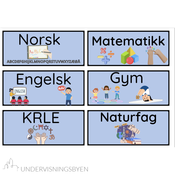 Dagsplan blå bakgrunn - Bilde 2