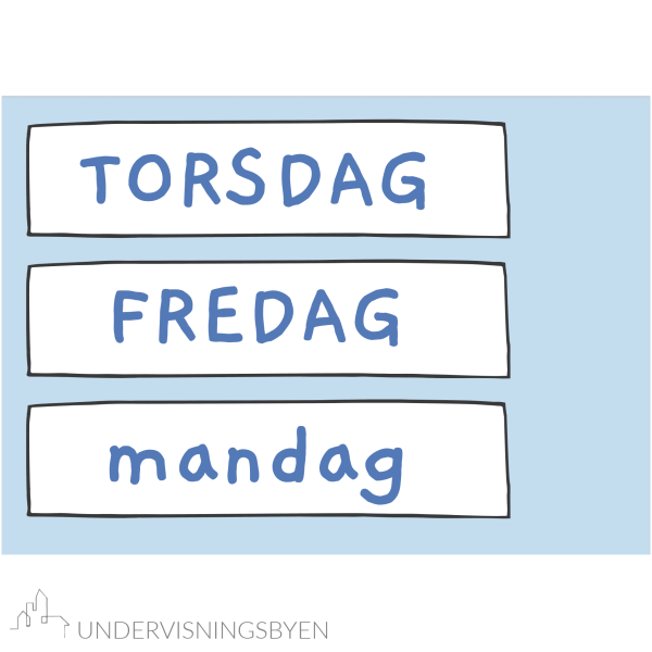 Dagsplan blå bakgrunn - Bilde 3