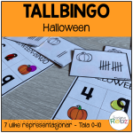 Bingo – tallforståelse 0-10 – Halloween-tema