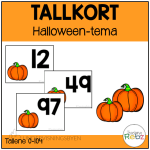 Tallkort – Halloween-tema – 0-100