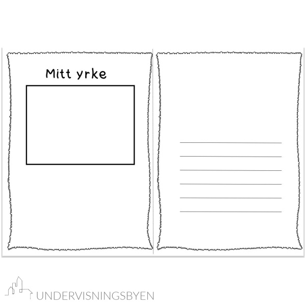 Mal til bok om "mitt yrke".