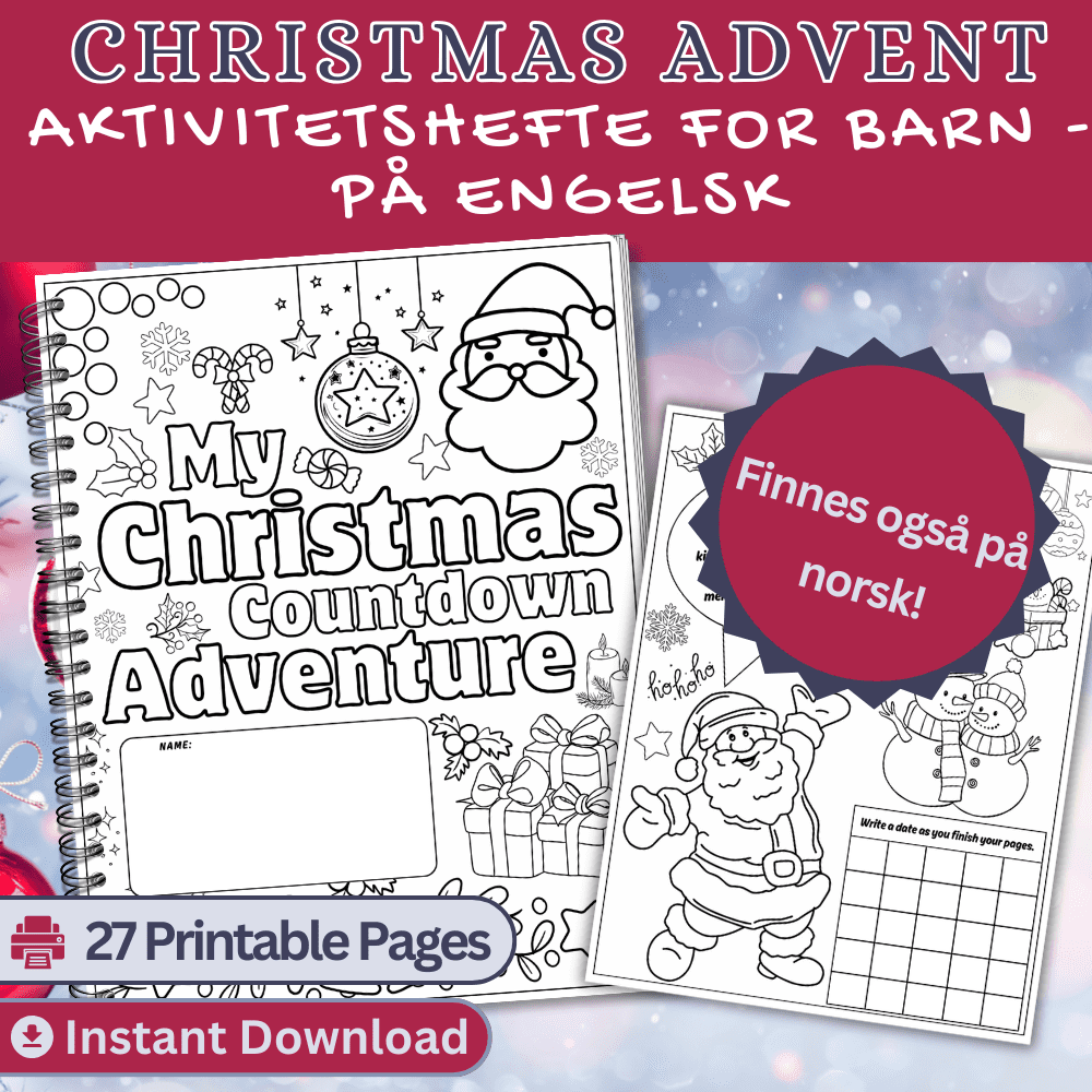 Aktivitetshefte ADVENT ENGELSK