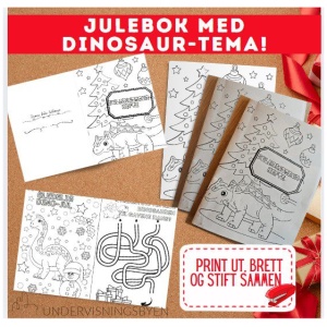 Julehefte med Dinosaur-tema!