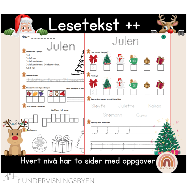 Lesejul! Differensierte juletekster og oppgaver - Bilde 2