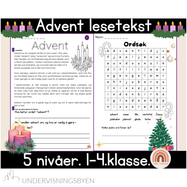 🎄Lesetekst om Advent, 5 nivå🎄 - Bilde 2