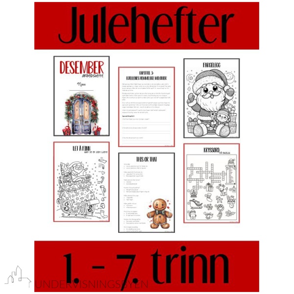 Arbeidshefte - jul SAMLEPAKKE