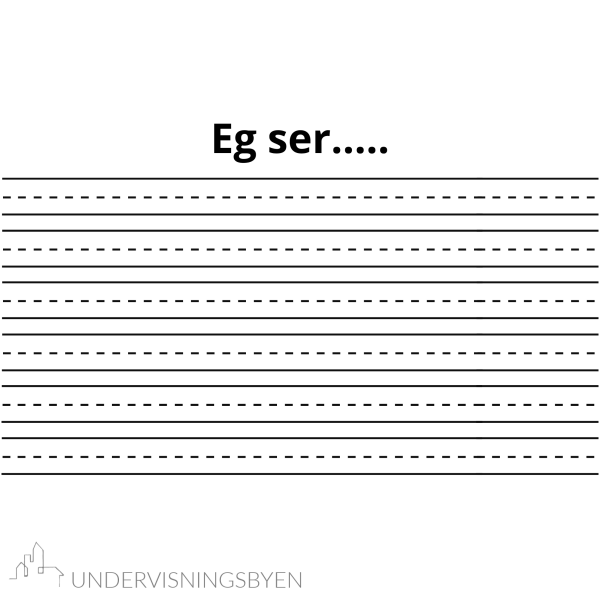 Jeg ser/Eg ser + klypekort til alle bokstavene - Bilde 2