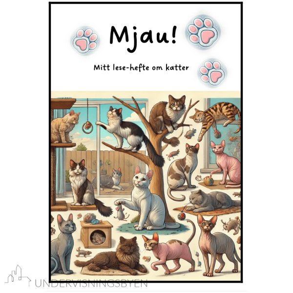 Mjau - Mitt lesehefte om katter - BM