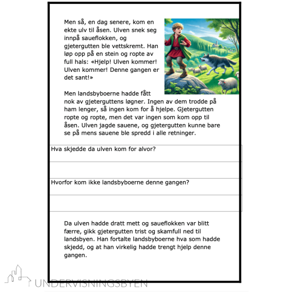 Æsops fabler- BM - (ca) 3.-5.trinn - Bilde 8