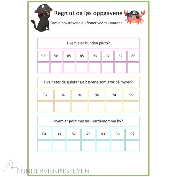 Oppstilling og addisjon MED tierovergang - to- og tre sifre - 144 regnestykker m/oppgaver - Bilde 3