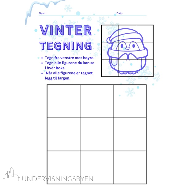 Vinter Aktivitetspakke - arbeidsark - Bilde 8