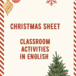 Christmas sheet - english