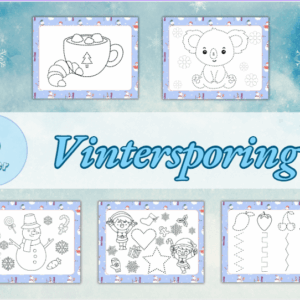 Vintersporing/fargelegging for de minste