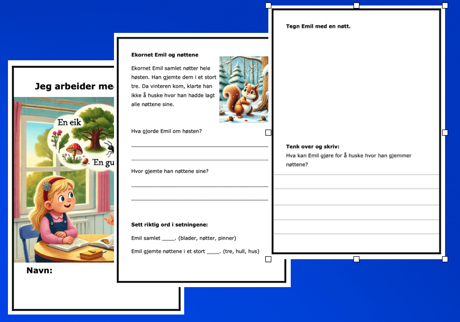 Jeg arbeider med tekst – BM – 1.-2.trinn