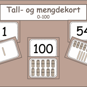 Tall- og mengdekort 0-100